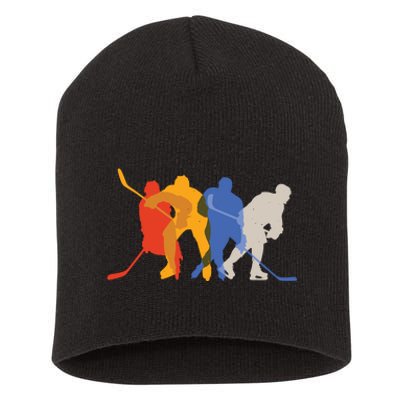 Hockey Players Short Acrylic Beanie