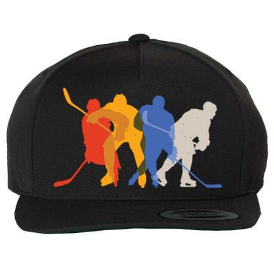 Hockey Players Wool Snapback Cap