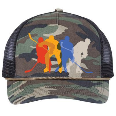 Hockey Players Retro Rope Trucker Hat Cap