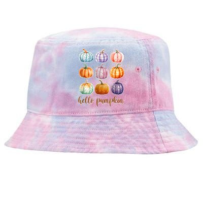 Hello Pumpkin Happy Halloween Tie-Dyed Bucket Hat