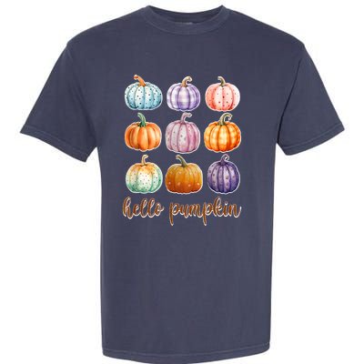 Hello Pumpkin Happy Halloween Garment-Dyed Heavyweight T-Shirt