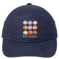 Hello Pumpkin Happy Halloween 7-Panel Snapback Hat