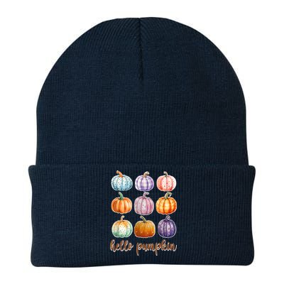 Hello Pumpkin Happy Halloween Knit Cap Winter Beanie