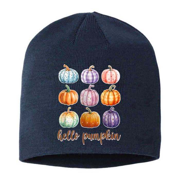 Hello Pumpkin Happy Halloween Sustainable Beanie