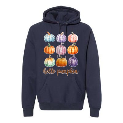 Hello Pumpkin Happy Halloween Premium Hoodie