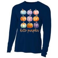 Hello Pumpkin Happy Halloween Cooling Performance Long Sleeve Crew