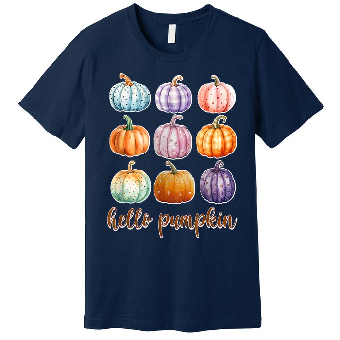 Hello Pumpkin Happy Halloween Premium T-Shirt