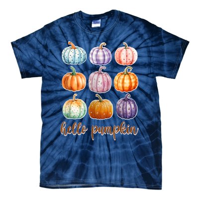 Hello Pumpkin Happy Halloween Tie-Dye T-Shirt