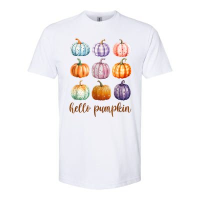 Hello Pumpkin Happy Halloween Softstyle CVC T-Shirt