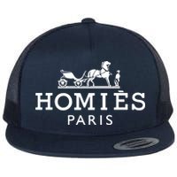 HOMIES PARIS Flat Bill Trucker Hat