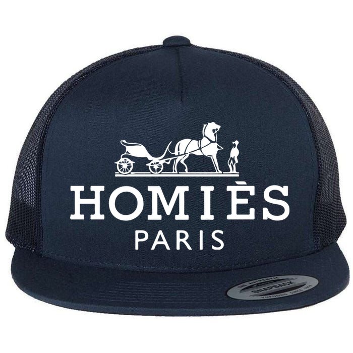 HOMIES PARIS Flat Bill Trucker Hat