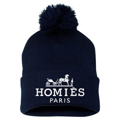 HOMIES PARIS Pom Pom 12in Knit Beanie