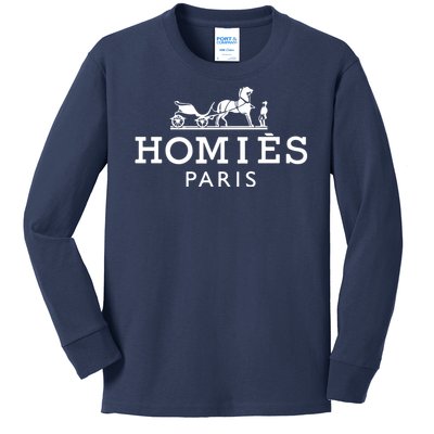 HOMIES PARIS Kids Long Sleeve Shirt