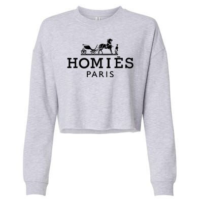 HOMIES PARIS Cropped Pullover Crew