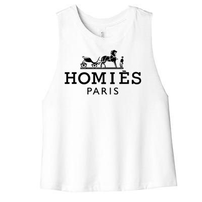 HOMIES PARIS Women's Racerback Cropped Tank