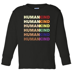 Humankind Pride Toddler Long Sleeve Shirt