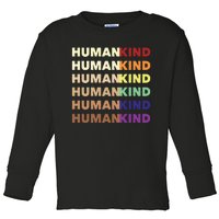 Humankind Pride Toddler Long Sleeve Shirt