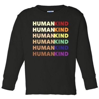 Humankind Pride Toddler Long Sleeve Shirt