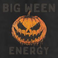 Halloween Pumpkin Head Big Ween Energy Spooky 25L Jumbo Tote