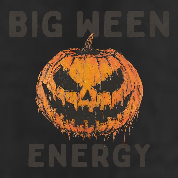 Halloween Pumpkin Head Big Ween Energy Spooky 25L Jumbo Tote