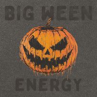 Halloween Pumpkin Head Big Ween Energy Spooky Cotton Canvas Backpack