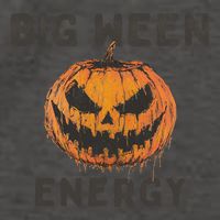 Halloween Pumpkin Head Big Ween Energy Spooky Vector Backpack