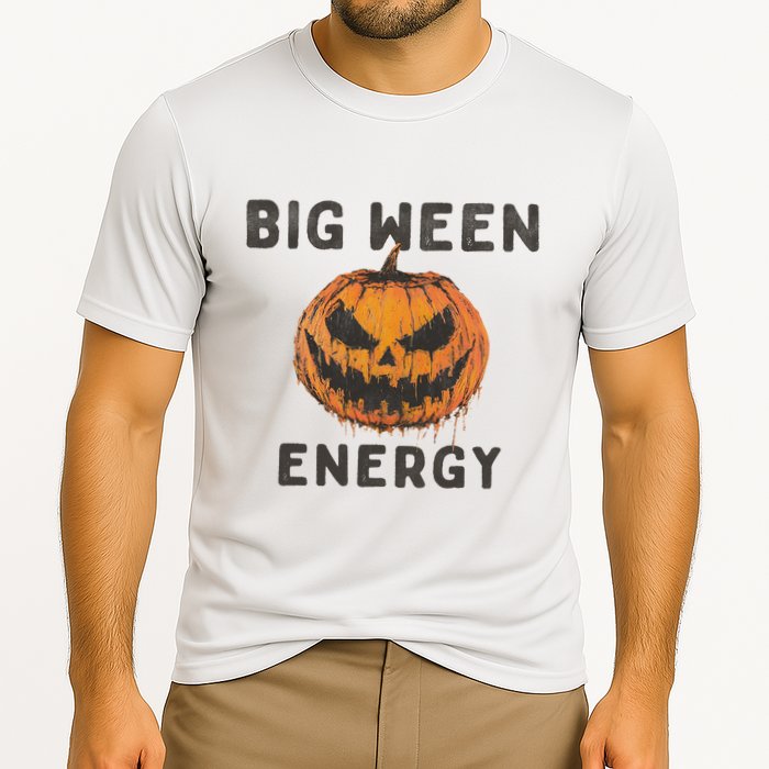 Halloween Pumpkin Head Big Ween Energy Spooky Performance Shirt