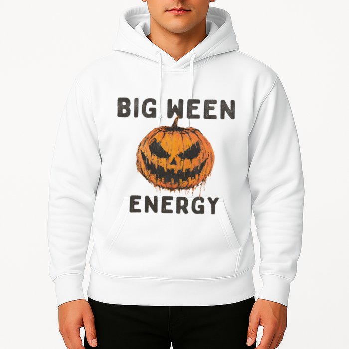 Halloween Pumpkin Head Big Ween Energy Spooky Hoodie