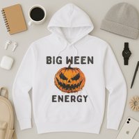 Halloween Pumpkin Head Big Ween Energy Spooky Hoodie