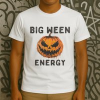 Halloween Pumpkin Head Big Ween Energy Spooky T-Shirt