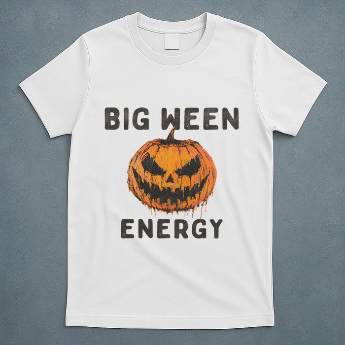 Halloween Pumpkin Head Big Ween Energy Spooky T-Shirt