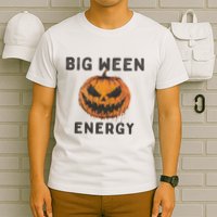 Halloween Pumpkin Head Big Ween Energy Spooky T-Shirt