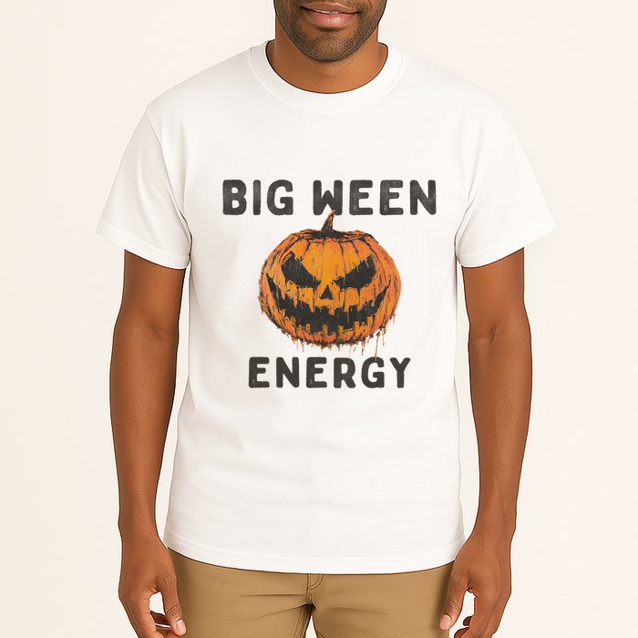 Halloween Pumpkin Head Big Ween Energy Spooky Tall T-Shirt