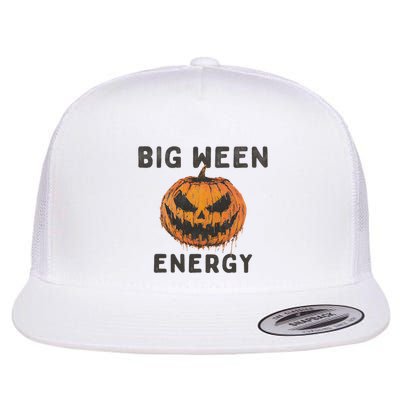 Halloween Pumpkin Head Big Ween Energy Spooky Flatbill Hat