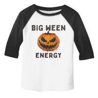 Halloween Pumpkin Head Big Ween Energy Spooky Toddler Fine Jersey T-Shirt