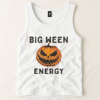 Halloween Pumpkin Head Big Ween Energy Spooky Tank Top