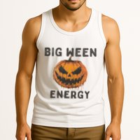Halloween Pumpkin Head Big Ween Energy Spooky Tank Top