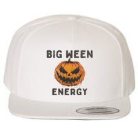 Halloween Pumpkin Head Big Ween Energy Spooky Wool Snapback Cap