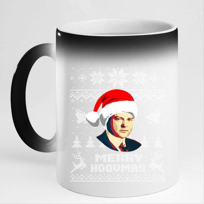 Herbert President Hoover Funny Christmas Holiday Xmas Gift 11oz Black Color Changing Mug