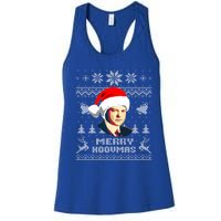 Herbert President Hoover Funny Christmas Holiday Xmas Gift Women's Racerback Tank