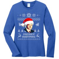 Herbert President Hoover Funny Christmas Holiday Xmas Gift Ladies Long Sleeve Shirt