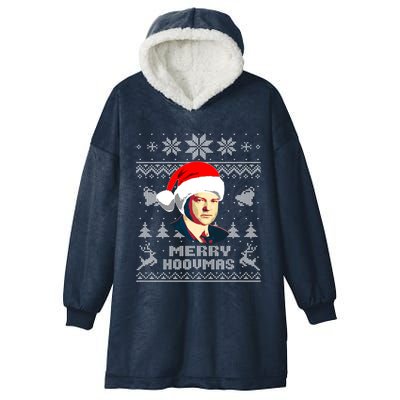 Herbert President Hoover Funny Christmas Holiday Xmas Gift Hooded Wearable Blanket