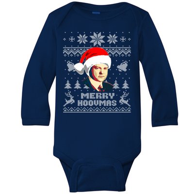 Herbert President Hoover Funny Christmas Holiday Xmas Gift Baby Long Sleeve Bodysuit