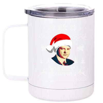 Herbert President Hoover Funny Christmas Holiday Xmas Gift 12 oz Stainless Steel Tumbler Cup