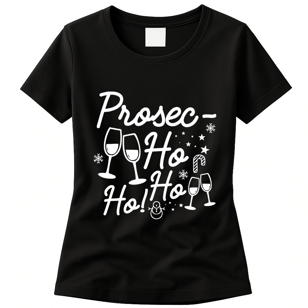 Holiday Pajamas Holiday Christmas Pajamas Wine Pajamas Womens T-Shirt