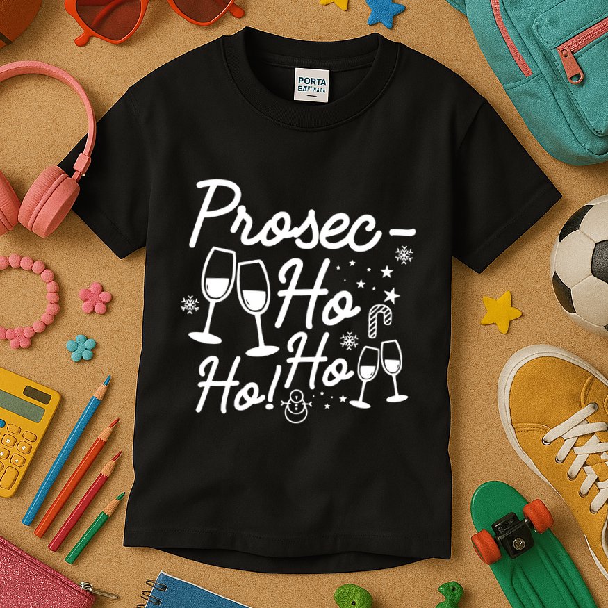 Holiday Pajamas Holiday Christmas Pajamas Wine Pajamas Kids T-Shirt