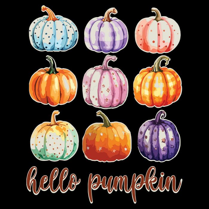 Hello Pumpkin Happy Halloween Premium T-Shirt