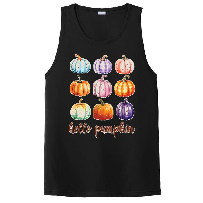 Hello Pumpkin Happy Halloween PosiCharge Competitor Tank