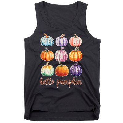 Hello Pumpkin Happy Halloween Tank Top