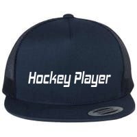 Hockey Player Flat Bill Trucker Hat